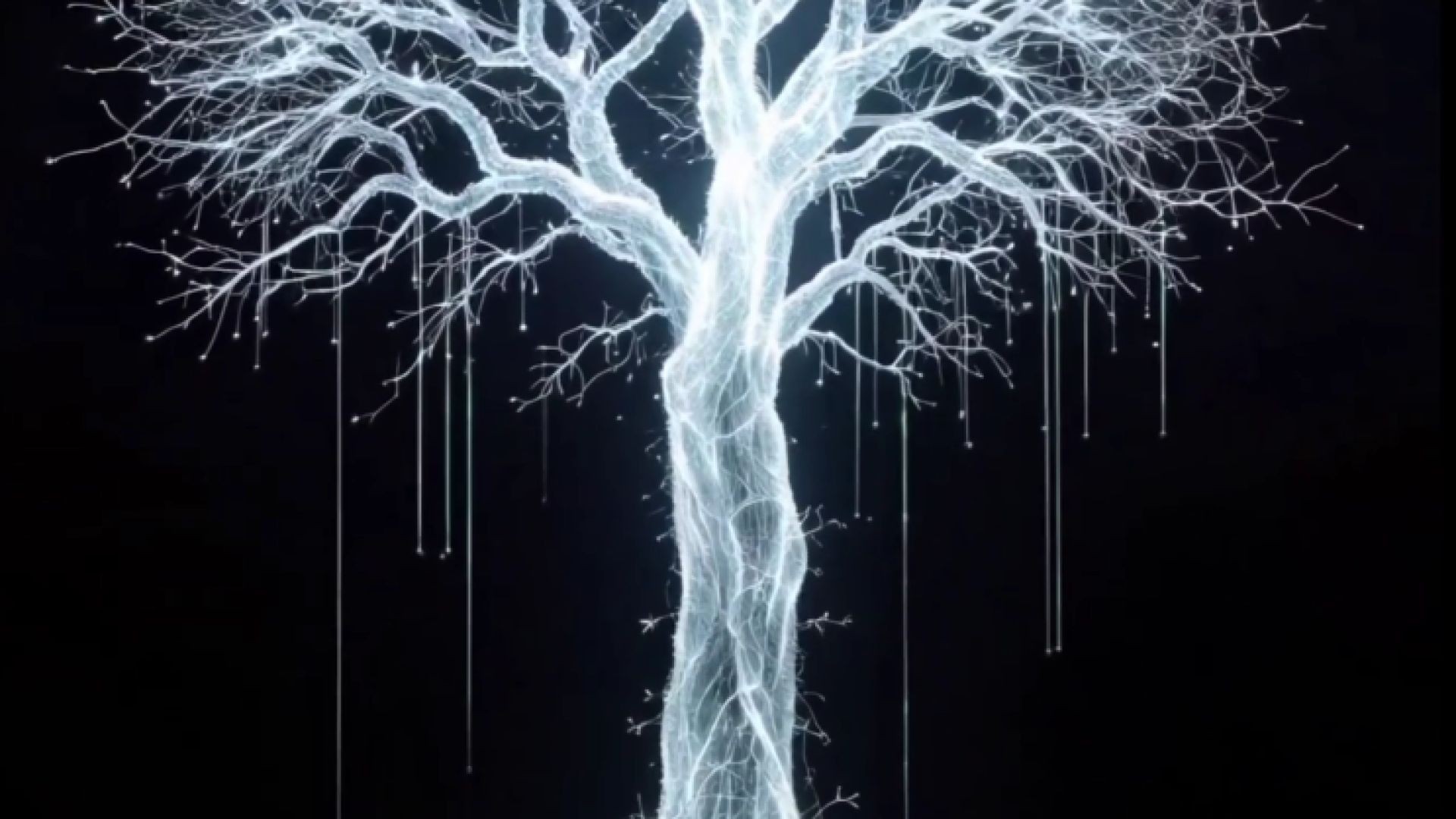 🌌 "Cây Ánh Sáng – Biểu tượng của sự sống và kết nối vũ trụ" 🌌